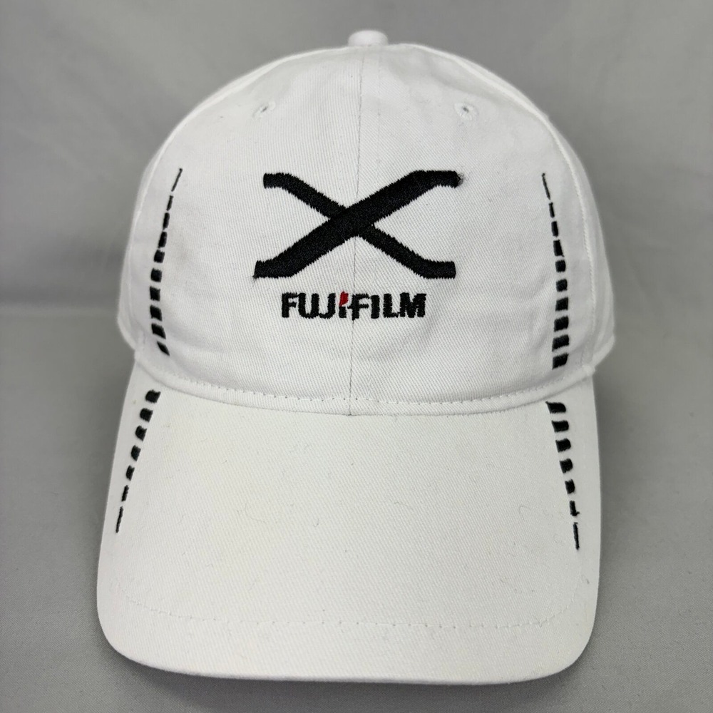 Fujifilm Hat X Series Camera Promo Unisex OSFM White Embroidered Strapback